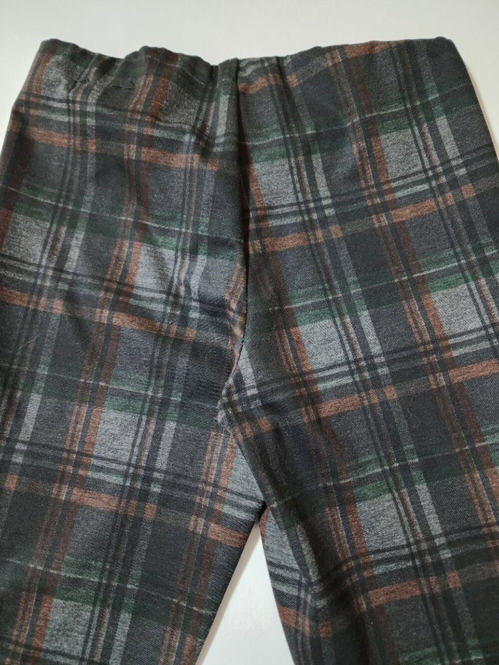 Jules & Leopold Plaid Checks Ponte Knit Mid Rise Pull On Leggings - Picture 3 of 7
